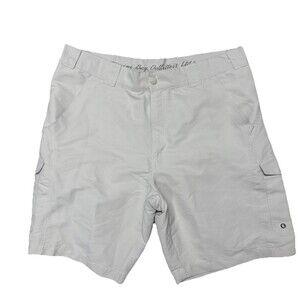 Bimini Bay Outfitters Cargo Shorts Mens 38 Tan Lightweight Outdoors Zip Pockets‎